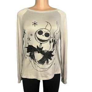 Disney Nightmare before Christmas Pajama Long Sleeve Top